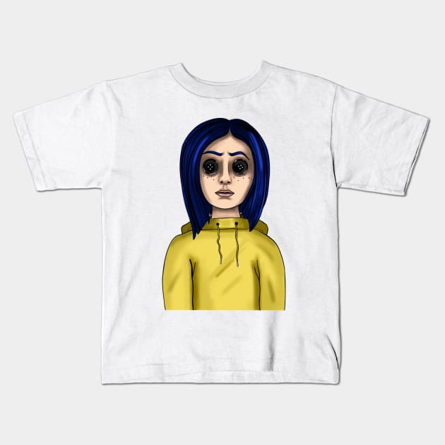 Coraline Kids T-Shirt by torirosenbaum